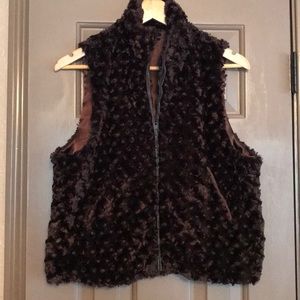 Faux fur vest